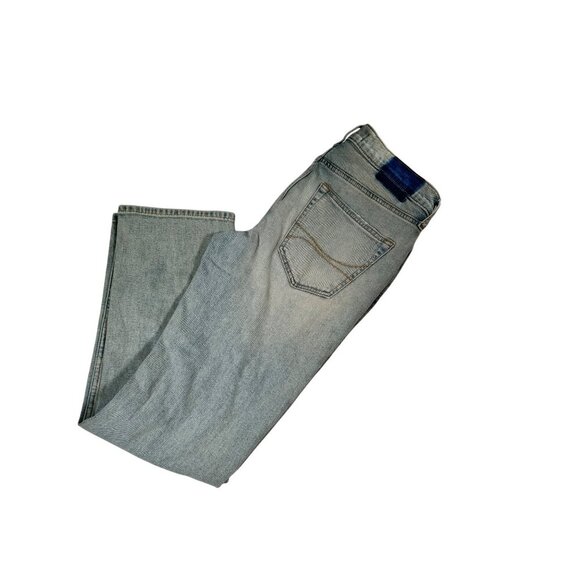 Hollister Men's Epic Flex Slim Straight Distressed Light Wash Jeans Size W31XL32 - Picture 4 of 5